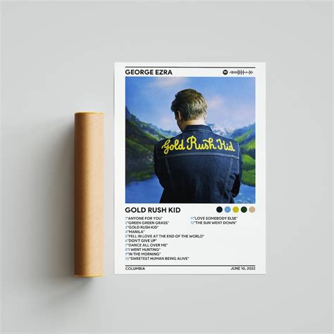 George Ezra Gold Rush Kid Album Cover Poster 2 Color 1 - Etsy