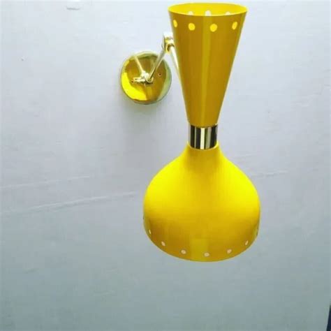 MID CENTURY MODERN Wall Articulated solid Raw brass Sputnik stilnovo light $217.57 - PicClick