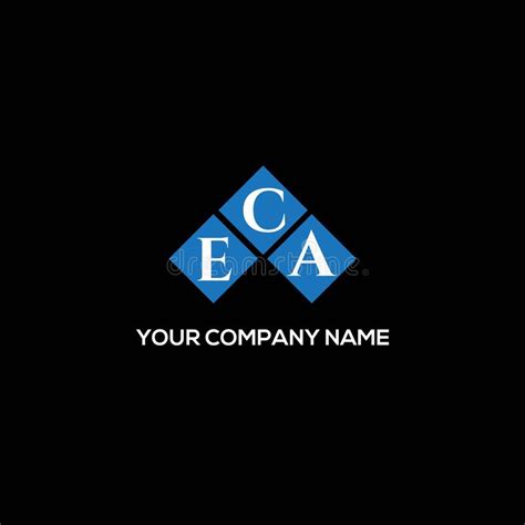 ECA Letter Logo Design on BLACK Background. ECA Creative Initials Letter Logo Concept. ECA ...