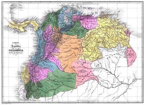 Mapa de la Gran Colombia de 1819 - TalCual