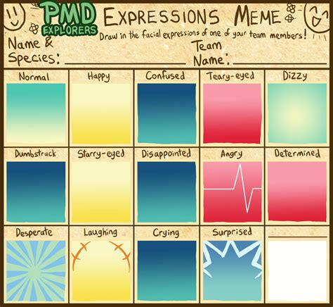 PMD-Explorers Expressions Meme Template by Galactic-Rainbow on DeviantArt