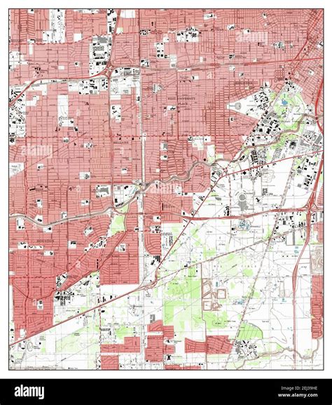 Bellaire, Texas, map 1982, 1:24000, United States of America by Timeless Maps, data U.S ...