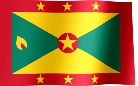 Grenada Flag GIF | All Waving Flags