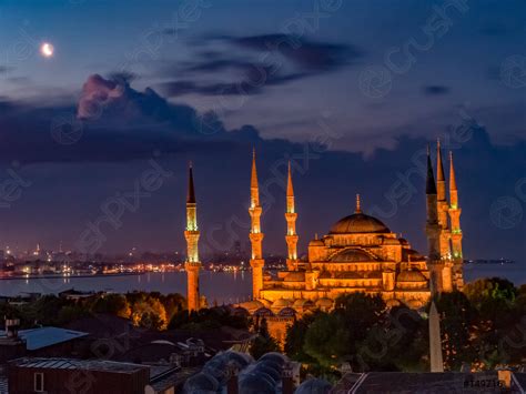 Blue Mosque at night - stock photo 149716 | Crushpixel