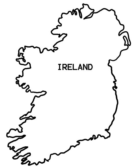 freecoloringpages.co.uk | Ireland map, Flag coloring pages, Coloring pages