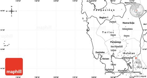 Blank Simple Map of Region 3