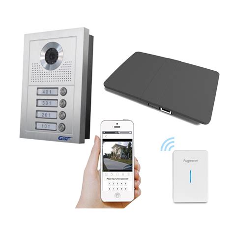 GBF Smart Video Intercom Doorbell System for Multi-unit Apartment Building With WiFi, Remote ...