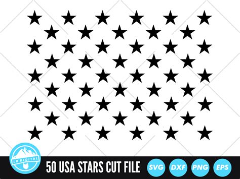 Art & Collectibles Digital Vector Us Flag Star Svg Jpg Eps Pdf Png Dxf ...