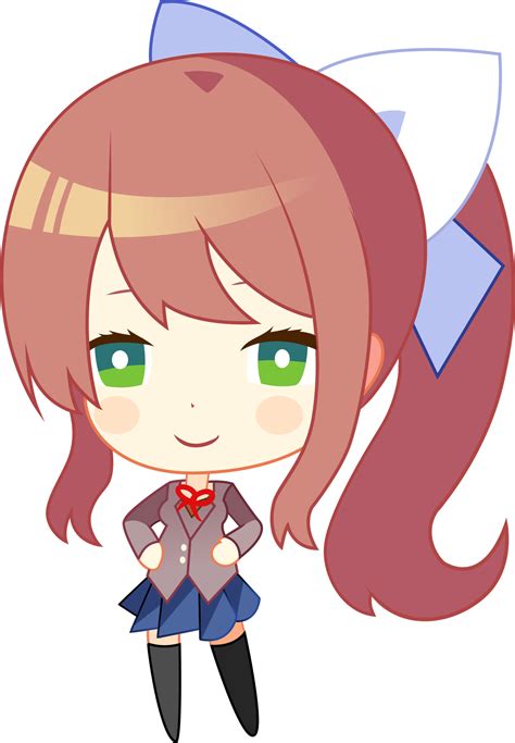 MONIKA Chibi by AnjasX4D on DeviantArt