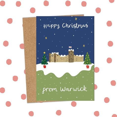 Warwick Castle Christmas Card Landmark Christmas Card - Etsy