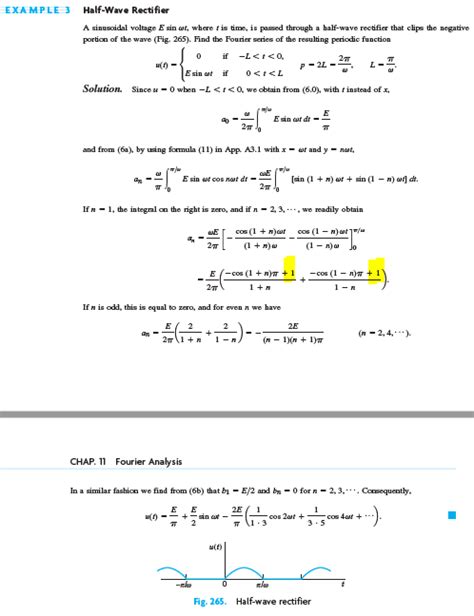 definite integrals - Fourier series for a half-wave rectifier - Mathematics Stack Exchange