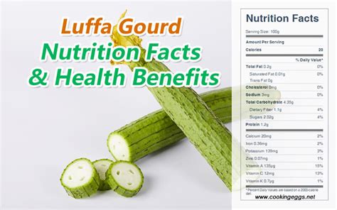 Luffa Gourd Nutrition Facts and Health Benefits - CookingEggs