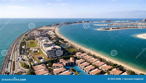 Dubai Palm Jumeirah Aerial View from Drone Stock Photo - Image of ...