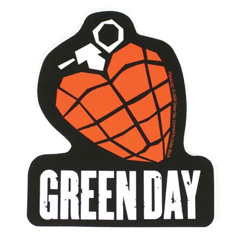 Green Day Grenade Logo Officially Licensed Vinyl Sticker | eBay