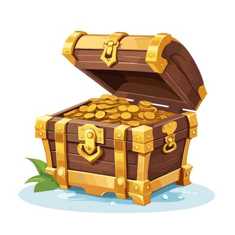 Premium Vector | Pirate chest vector