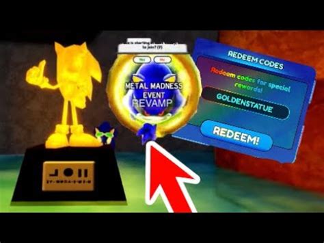 *NEW* GOLDEN SONIC STATUE CODE SOLVED + METAL MADNESS REVAMP IN SONIC ...