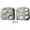 Ancient Roman lead dice (pair), 1st-3rd century AD(?).