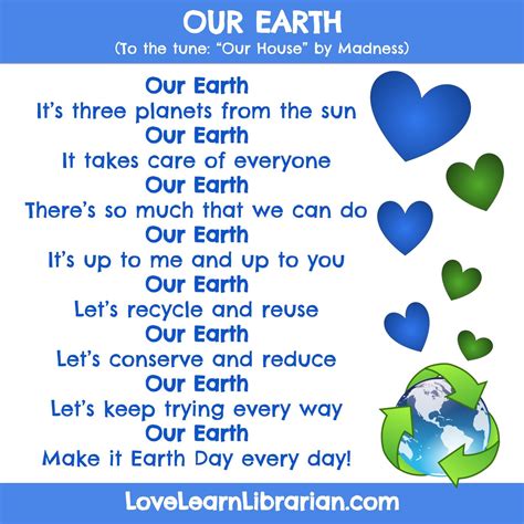 Earth Day Circle Time Song | Earth day song, Earth day poems, Earth day projects