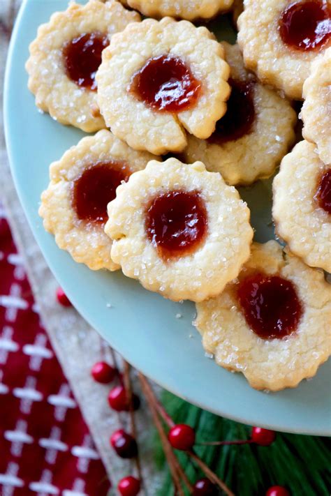 Strawberry Butter Jam Thumbprint Cookies Recipe - The Anthony Kitchen