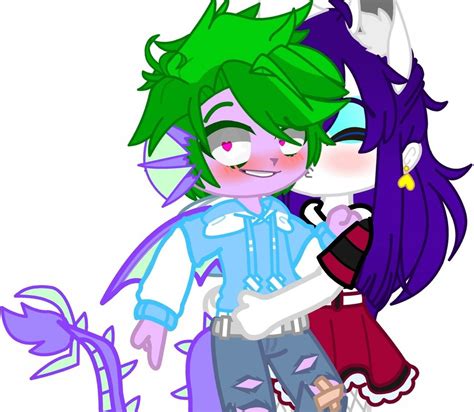 Adorable Rarity and Spike in Gacha Club