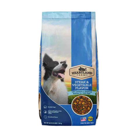 Heartland Farms Steak & Vegetable Flavor Dry Dog Food, 3.5 lbs