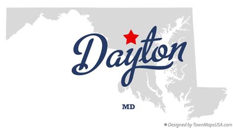 Map of Dayton, MD, Maryland