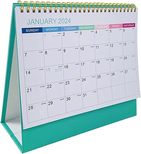 FUNOMOCYA 2024 Desk Calendar Work Desk Decor Extra Large Desk Calendar Desktop Calendar 2024 ...