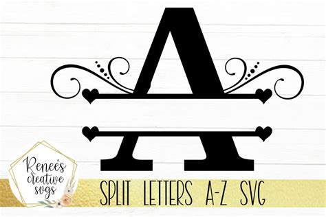 Split Monogram Svg Files | SEMA Data Co-op