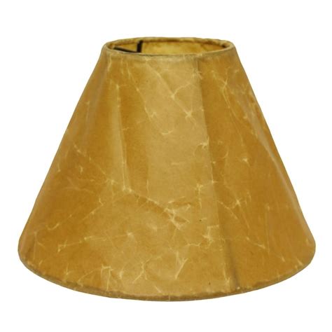 Cloth & Wire 8.5-in x 16-in Brown Paper Empire Lamp Shade in the Lamp Shades department at Lowes.com