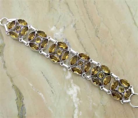 Citrine Silver Bracelet at Rs 70/gram(s) | Sterling Silver Bracelet in Jaipur | ID: 2741257891