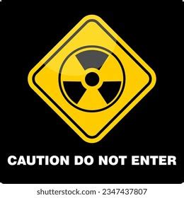 Caution Do Not Enter Sign Sticker Stock Vector (Royalty Free) 2347437807 | Shutterstock