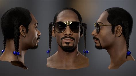 Snoop Dogg head — polycount