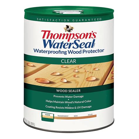 Thompson's Waterseal Wood Protector Clear 5 Gallon - Walmart.com