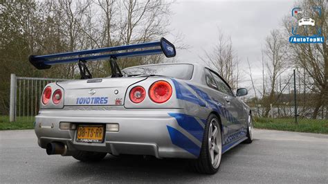 Brian's Skyline Gtr R34 Nissan (brian O Conner) Godzilla Poster ...