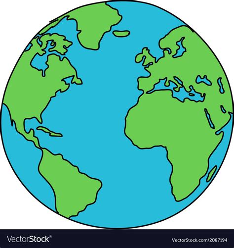 Globe Drawing Vector