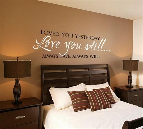 Love You Still Master Bedroom Wall Decal Vinyl Wall Quote | Etsy ...