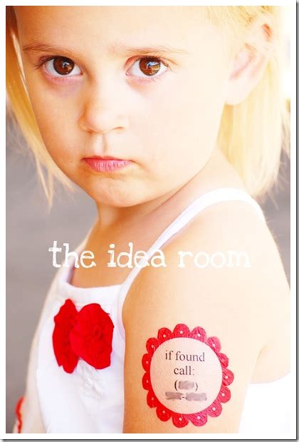 Safe Child Labels–Silhouette Tattoo Promotion - The Idea Room