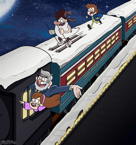 The Polar Express | Gravity falls anime, Gravity falls au, Gravity falls art