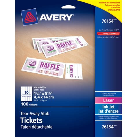 7 Best Images of Avery Printable Event Tickets - Avery Raffle Ticket ...