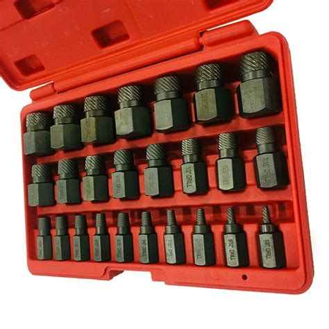 25 piece Screw Extractor Kit 1/8" to 7/8" - Walmart.com - Walmart.com