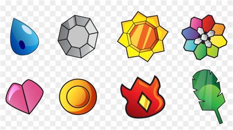 Gym Tiles And Roadblocks - Pokemon Badges Kanto, HD Png Download - 1024x528(#2060468) - PngFind