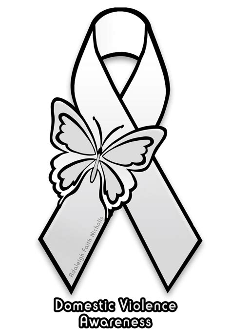 Domestic Violence Awareness Ribbon V2 by AdaleighFaith on DeviantArt