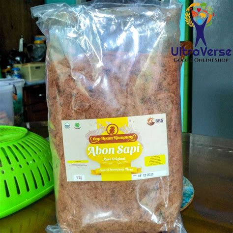 Jual Abon Sapi Cap Ayam Kampung 1Kg Abon 1 Kg Halal Abon Sapi Enak Mantap Berkualitas Serat ...