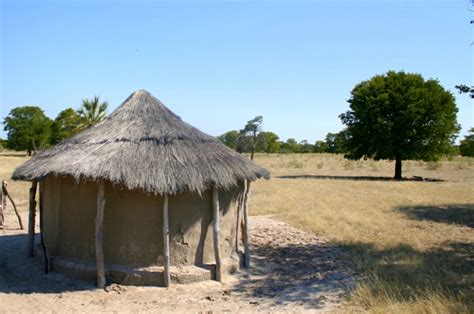 Traditional homes in Botswana