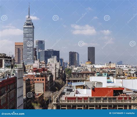 Skyline of Downtown Mexico City, Mexico Stock Image - Image of downtown ...