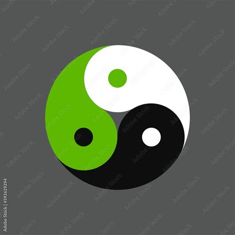 Triple yin yang symbol Stock Vector | Adobe Stock