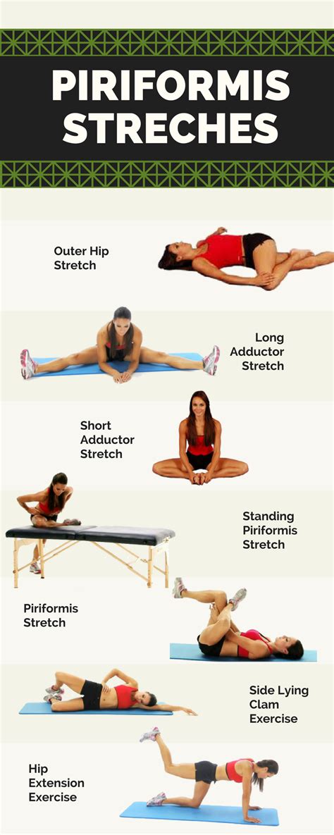 Piriformis Stretches infographic | Piriformis stretch, Exercise ...