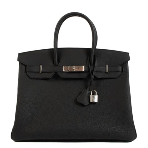 Hermès 2023 Birkin 35 Black Togo Labellov Buy and Sell Authentic Luxury