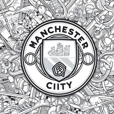 Manchester City Logo Coloring Pages - Etsy