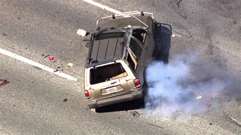 PHOTOS: High-speed chase ends in rollover crash on I-280, drivers ...